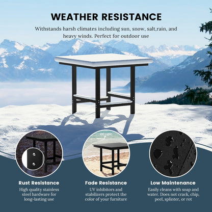 Set da pranzo con poltrona Polytrends Shoreside da 5 pezzi