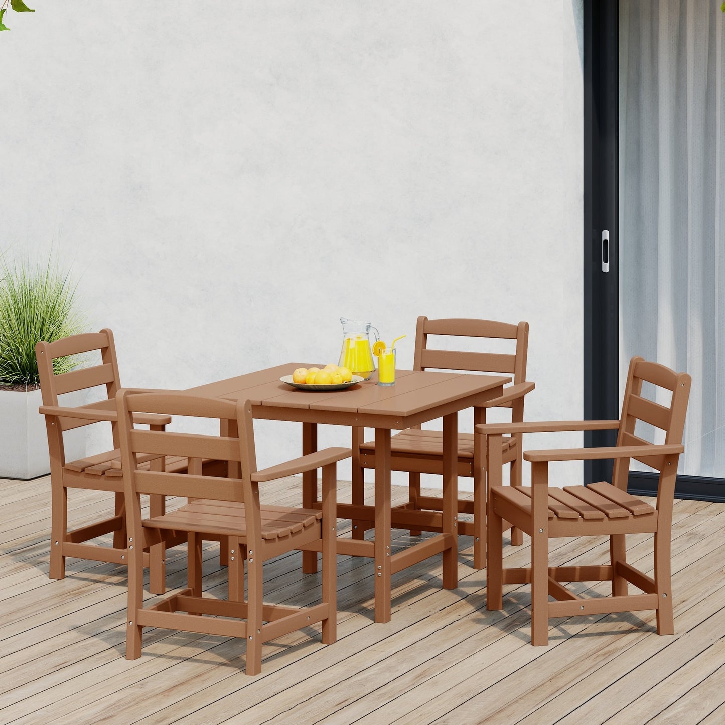 Set da pranzo con poltrona Polytrends Shoreside da 5 pezzi