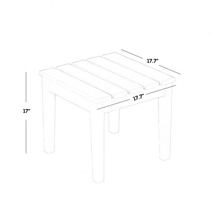 Set da conversazione con sedia a dondolo Polytrends Shoreside da 5 pezzi, adatta a tutte le stagioni