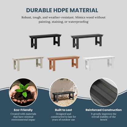 Set da pranzo con poltrona Polytrends Shoreside da 6 pezzi con panca