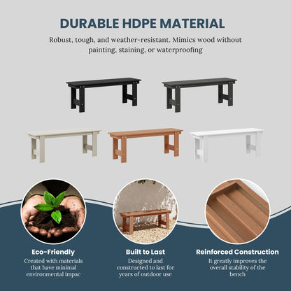 Set da pranzo con poltrona Polytrends Shoreside da 6 pezzi con panca