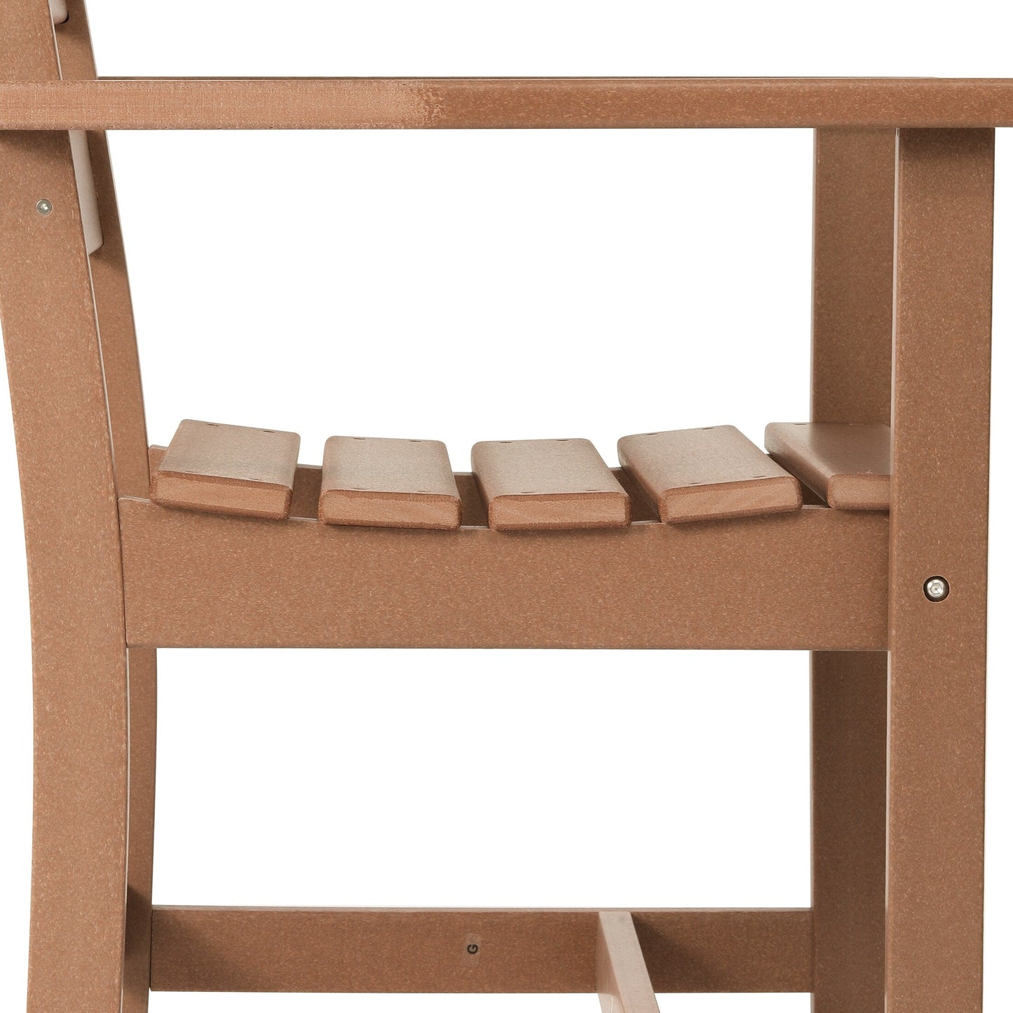 Set da pranzo con poltrona Polytrends Shoreside da 6 pezzi con panca