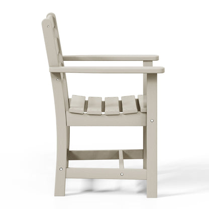 Set da pranzo con poltrona Polytrends Shoreside da 6 pezzi con panca