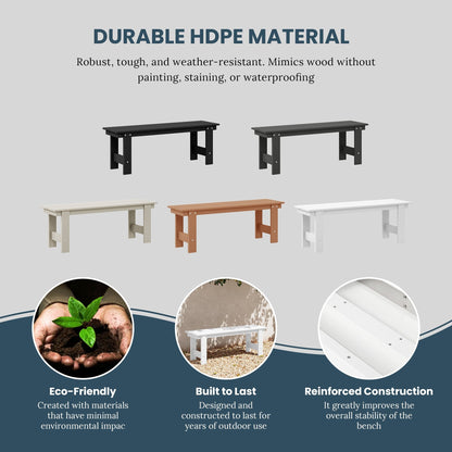 Set da pranzo con poltrona Polytrends Shoreside da 6 pezzi con panca