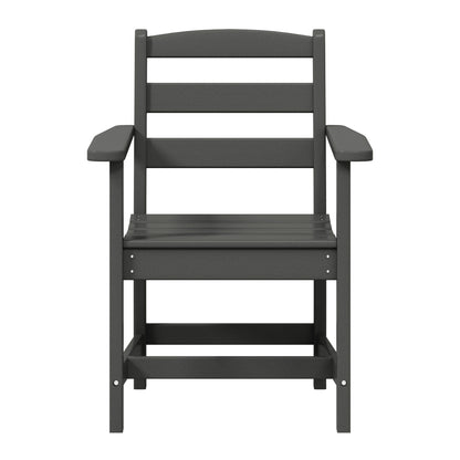 Set da pranzo con poltrona Polytrends Shoreside da 6 pezzi con panca