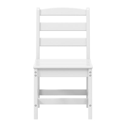 Set da pranzo con 6 sedie laterali Polytrends Shoreside e panca