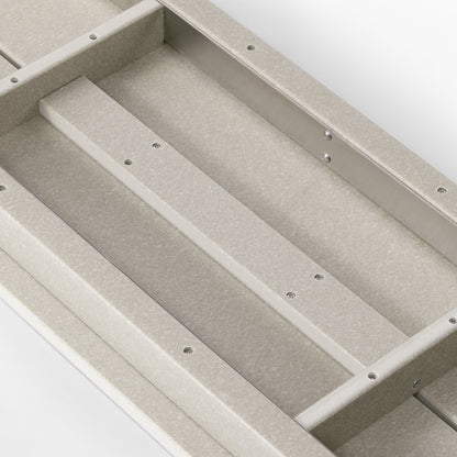 Set da pranzo con 6 sedie laterali Polytrends Shoreside e panca