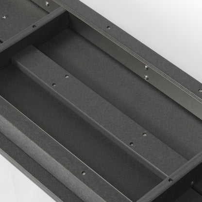 Set da pranzo con 6 sedie laterali Polytrends Shoreside e panca