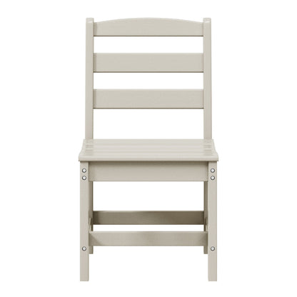 Set da pranzo con 6 sedie laterali Polytrends Shoreside e panca