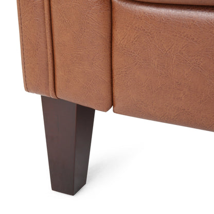 Divano a 3 posti capitonné in similpelle Pondway di Christopher Knight Home