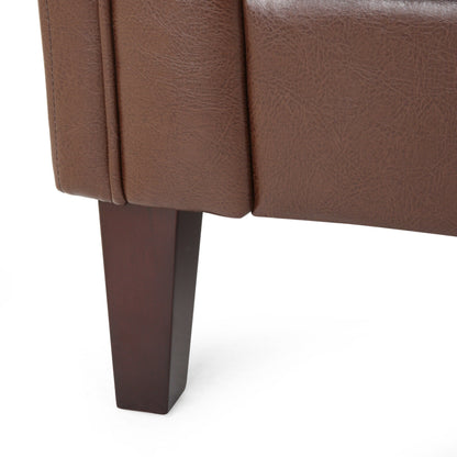 Divano a 3 posti capitonné in similpelle Pondway di Christopher Knight Home