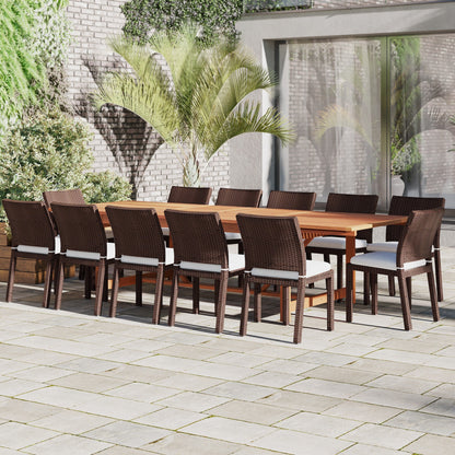 Set da pranzo per esterni in legno certificato FSC Amazonia Camille