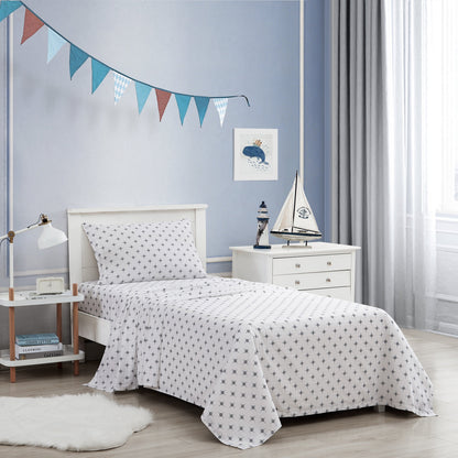 Set di lenzuola in percalle di cotone stampato Poppy &amp; Fritz Kids
