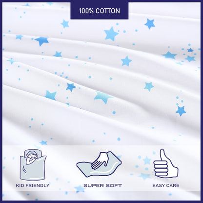 Set di lenzuola in percalle di cotone stampato Poppy &amp; Fritz Kids