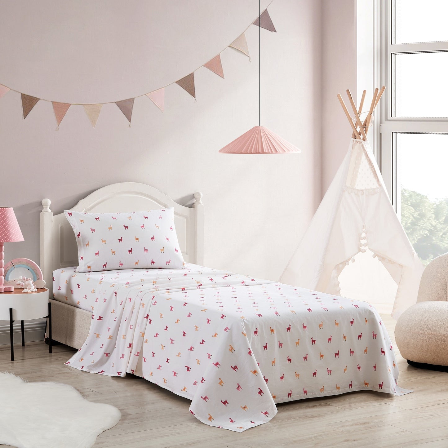 Set di lenzuola in percalle di cotone stampato Poppy &amp; Fritz Kids