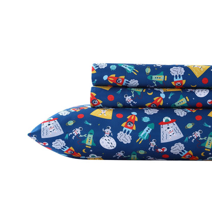 Set di lenzuola stampate morbide e accoglienti per bambini Poppy &amp; Fritz
