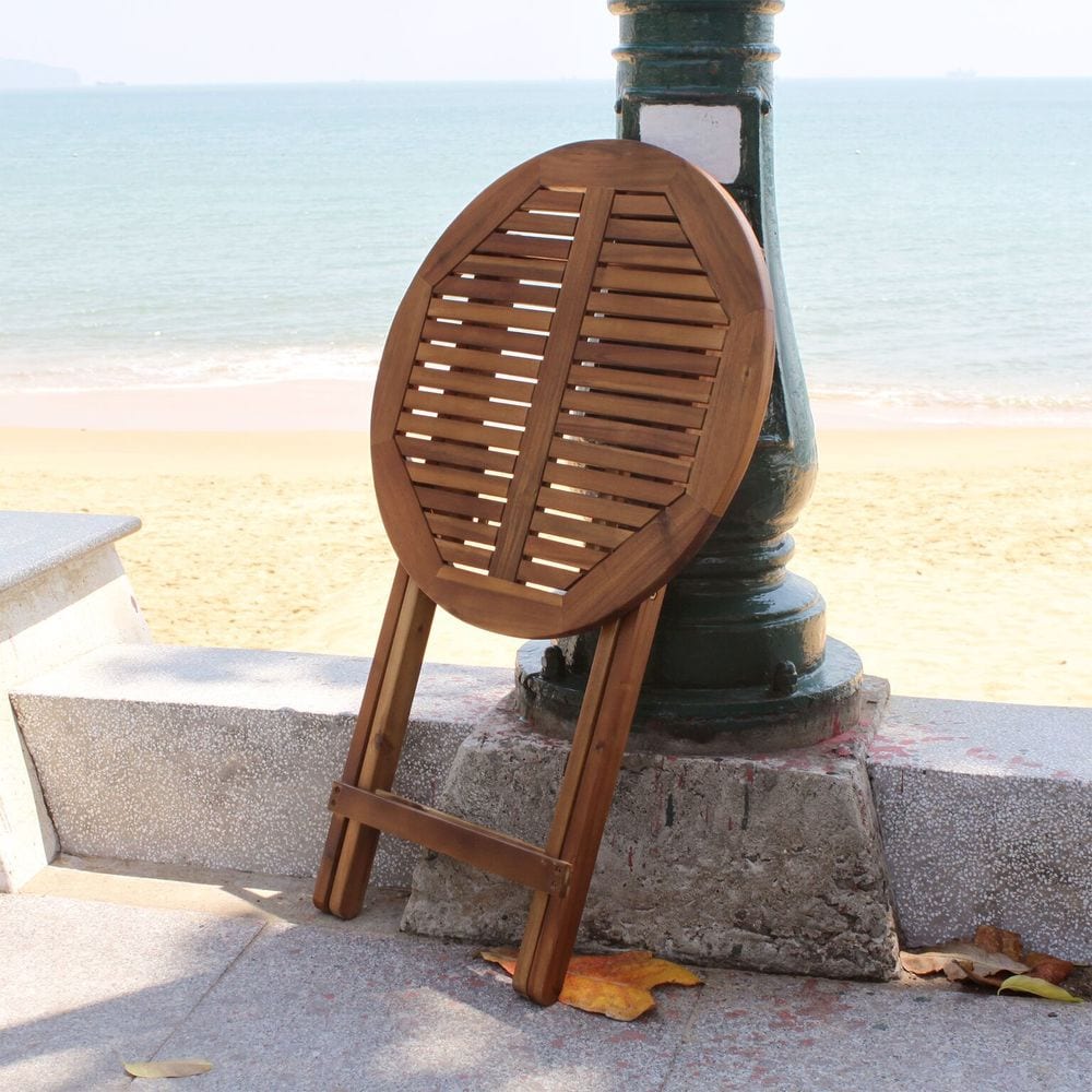 Set da bistrot per esterni in legno di acacia Silverton di Havenside Home