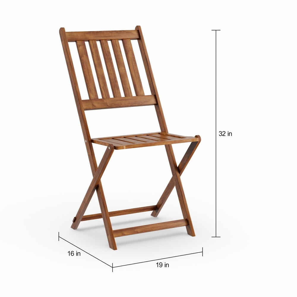 Set da bistrot per esterni in legno di acacia Silverton di Havenside Home