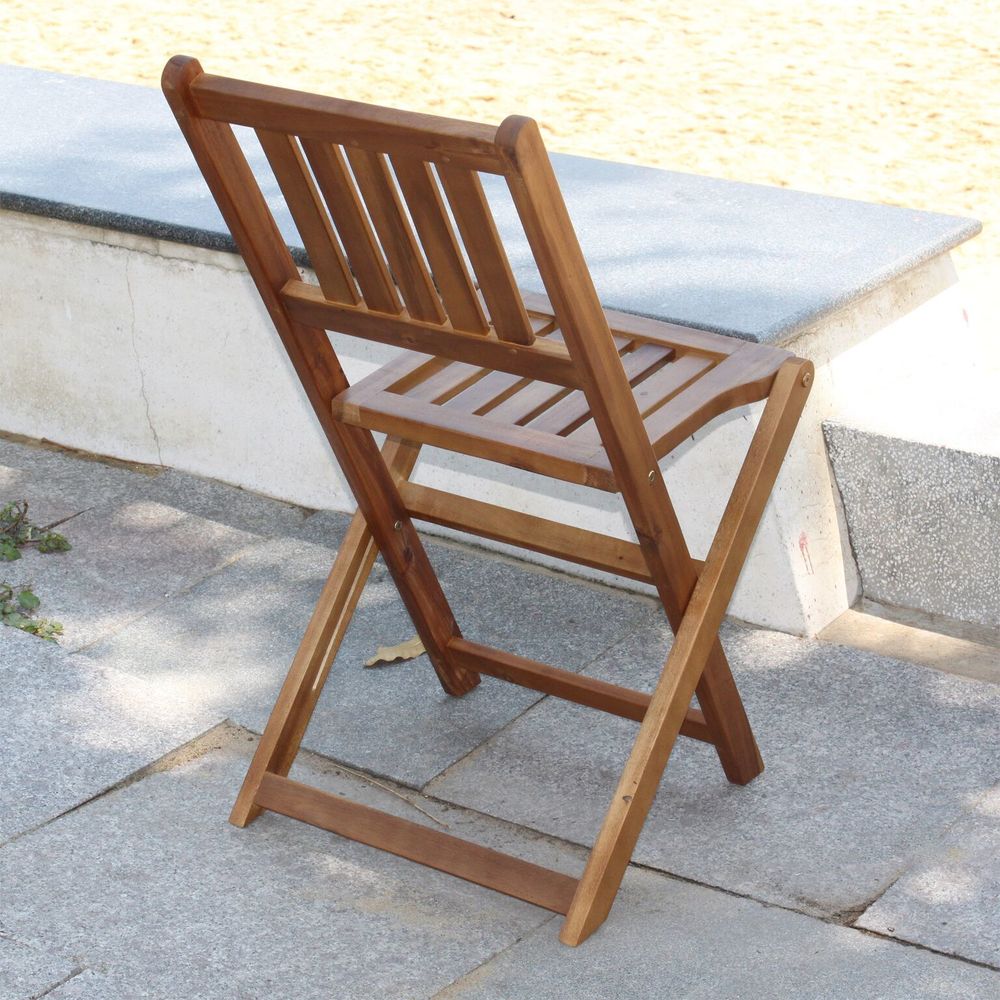 Set da bistrot per esterni in legno di acacia Silverton di Havenside Home