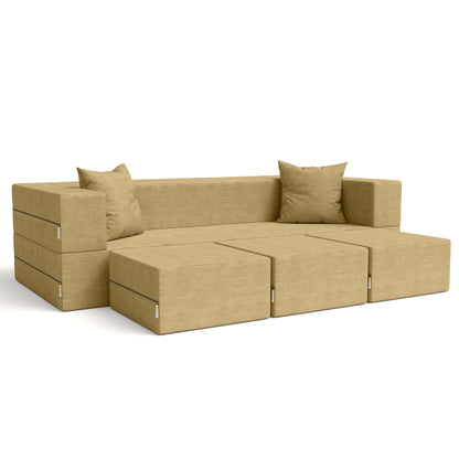 Divano letto convertibile California King e pouf Porch &amp; Den