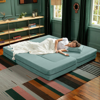 Divano letto convertibile California King e pouf Porch &amp; Den