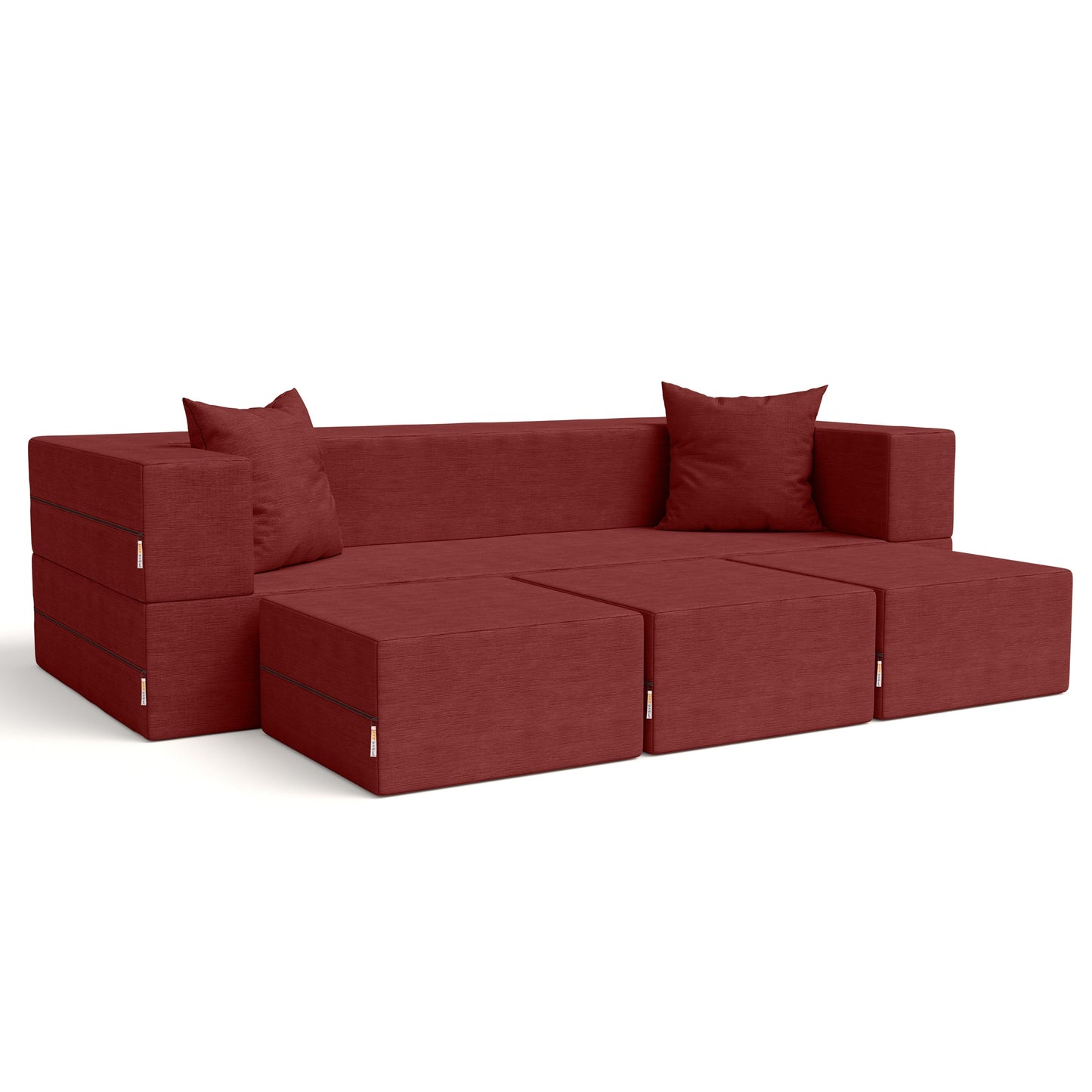 Divano letto convertibile California King e pouf Porch &amp; Den