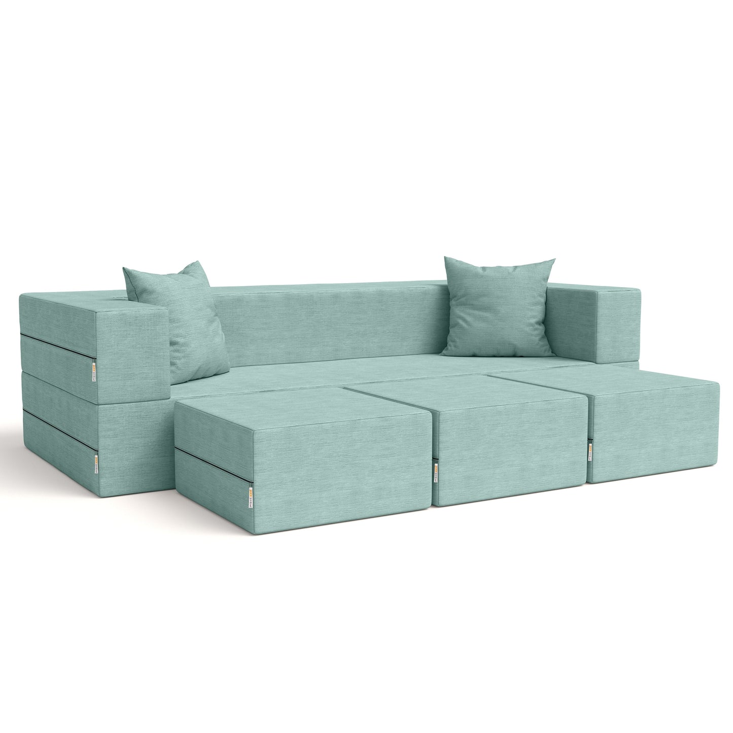 Divano letto convertibile California King e pouf Porch &amp; Den