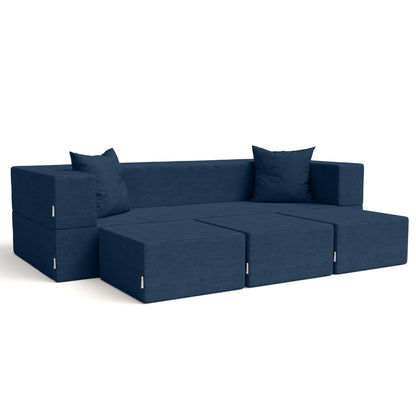 Divano letto convertibile California King e pouf Porch &amp; Den