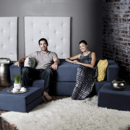 Divano letto convertibile California King e pouf Porch &amp; Den