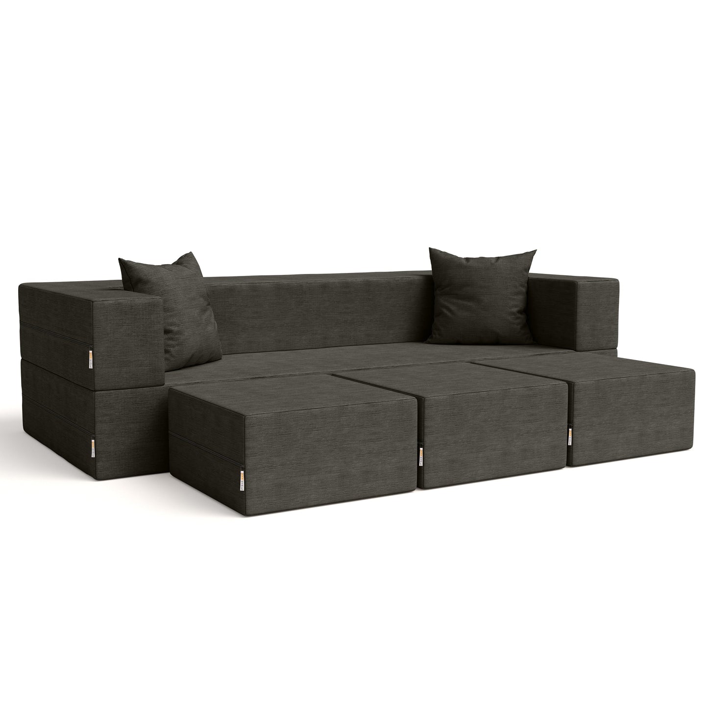 Divano letto convertibile California King e pouf Porch &amp; Den