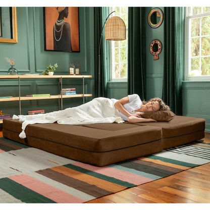 Divano letto convertibile California King e pouf Porch &amp; Den