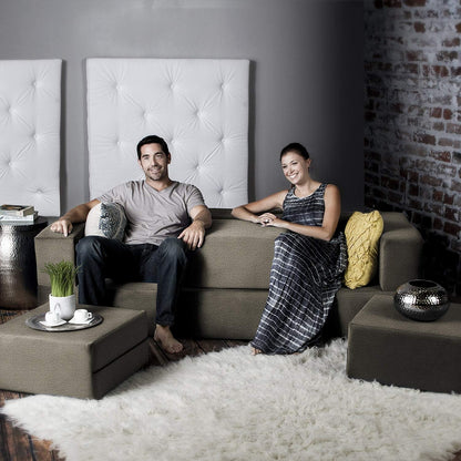 Divano letto convertibile California King e pouf Porch &amp; Den