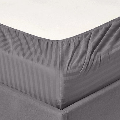 Set di lenzuola con tasche profonde in cotone egiziano a righe 1200 TC Home Sweet Home Dream