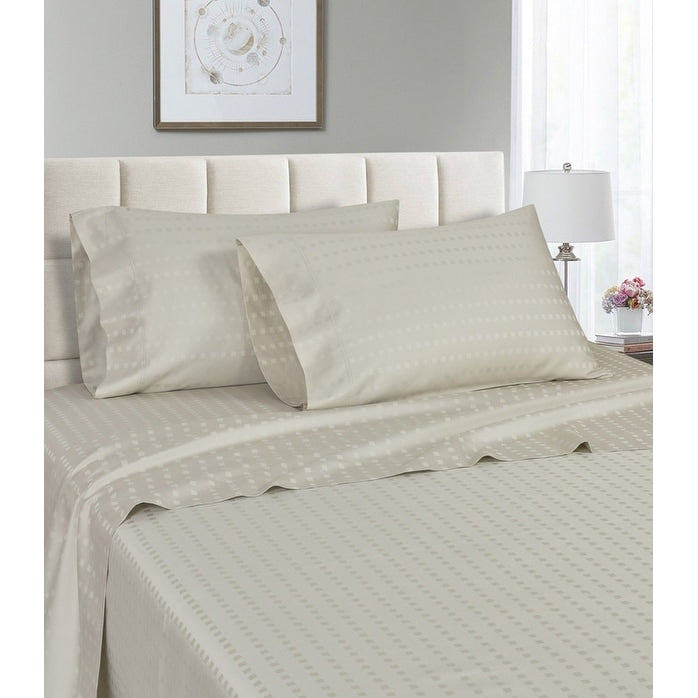 Set di lenzuola con tasche profonde in cotone egiziano a righe 1200 TC Home Sweet Home Dream