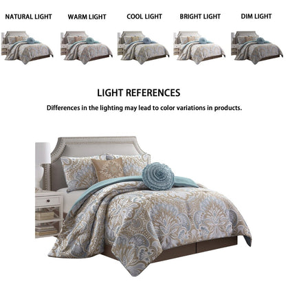 Set di piumoni da 6 pezzi Porch &amp; Den Summerfield Jacquard Medallion