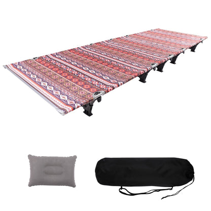 Lettino da campeggio pieghevole portatile in lega di alluminio, tenda da viaggio per escursionismo