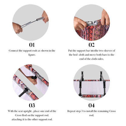 Lettino da campeggio pieghevole portatile in lega di alluminio, tenda da viaggio per escursionismo