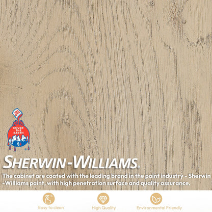 Mobile bagno Porto con piano in pietra di quarzo bianco senza specchio