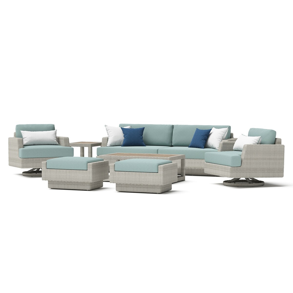 Set di sedute da esterno Portofino Comfort da 7 pezzi Sunbrella Motion