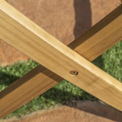 Set da pranzo da esterno Positano in legno di acacia da 5 pezzi di Christopher Knight Home