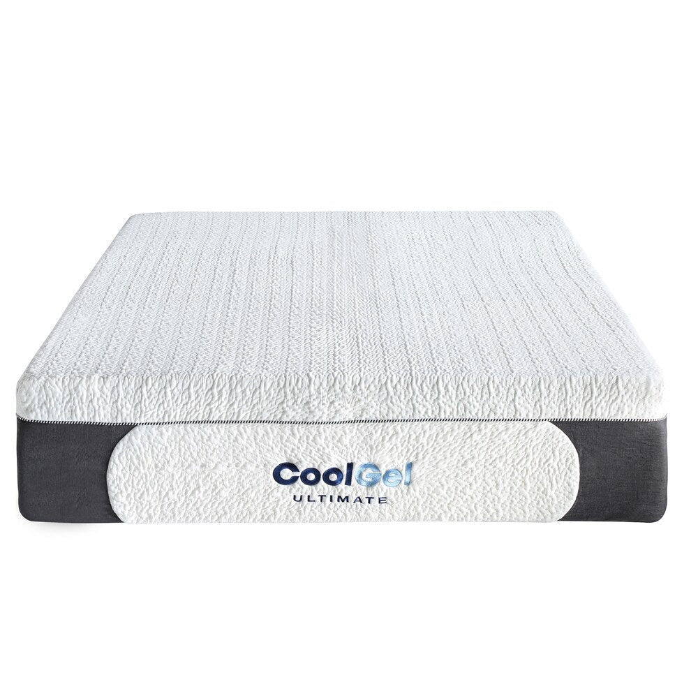 Materasso in memory foam Cool Gel da 14 pollici con cuscino Classic Brands - Bianco