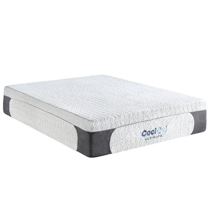 Materasso in memory foam Cool Gel da 14 pollici con cuscino Classic Brands - Bianco