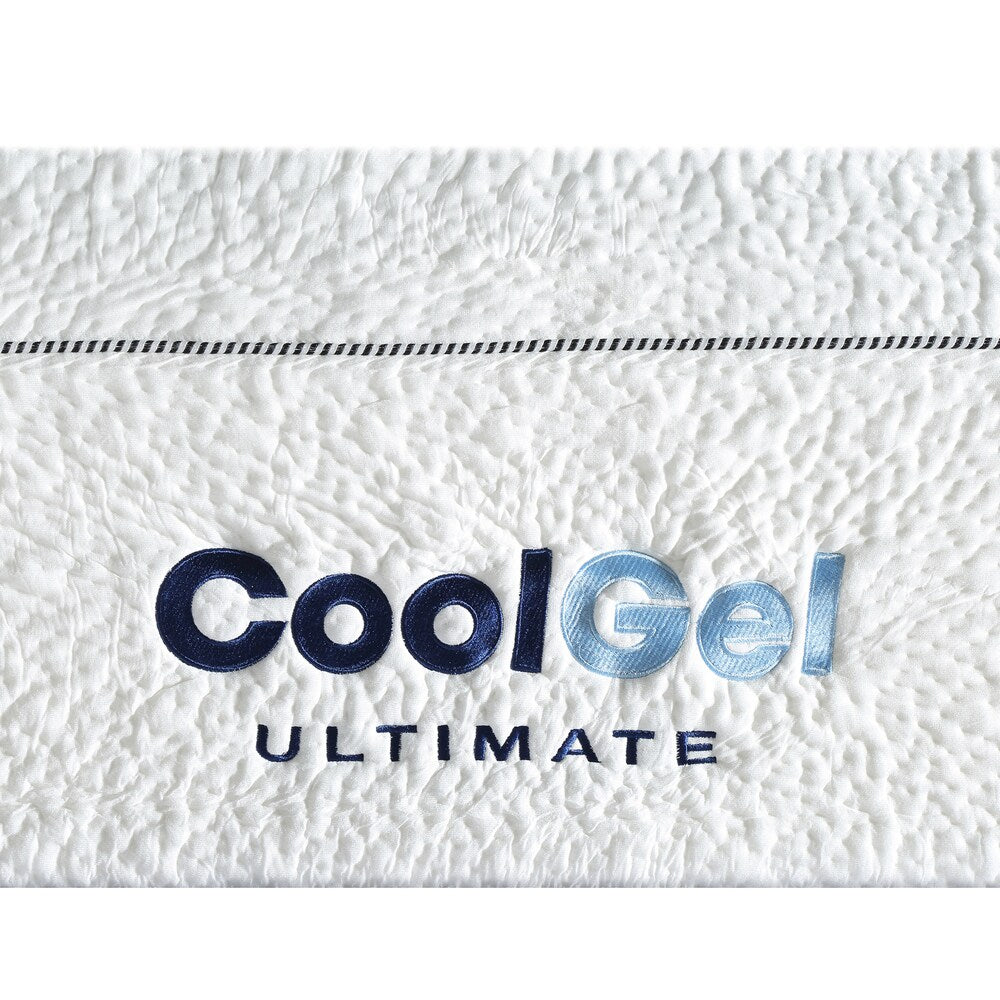 Materasso in memory foam Cool Gel da 14 pollici con cuscino Classic Brands - Bianco