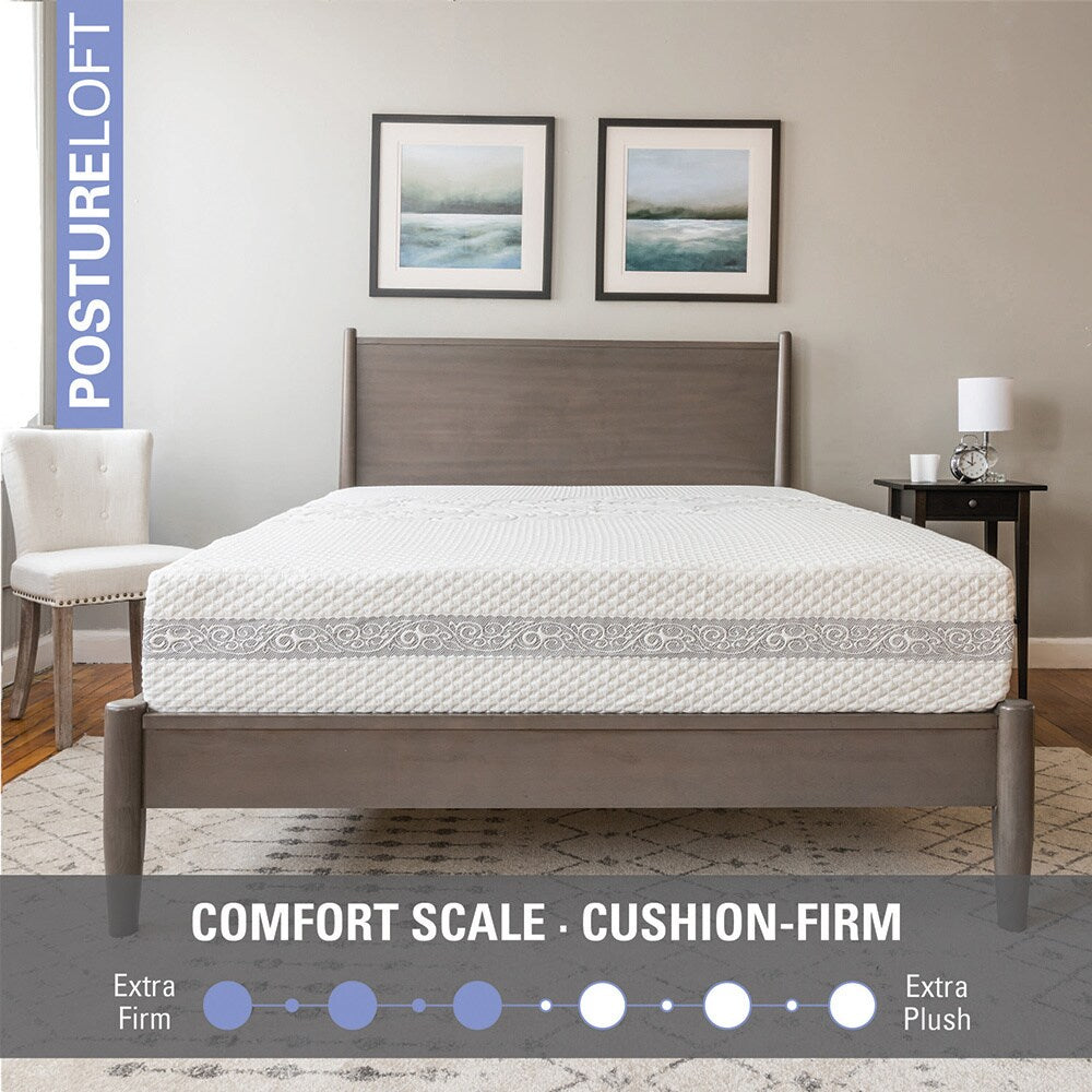 Materasso in memory foam ibrido e molle PostureLoft Amaya da 11 pollici