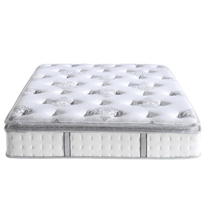 Materasso ibrido Pillowtop Newberry da 12 pollici di Classic Brands - Bianco