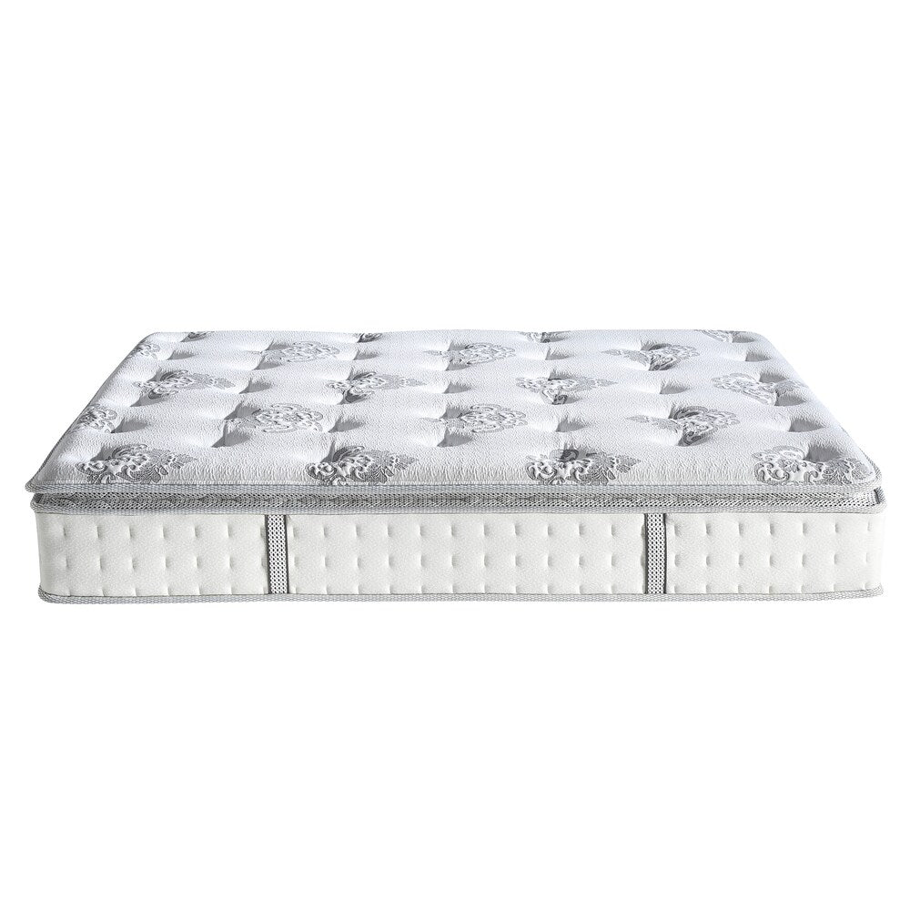 Materasso ibrido Pillowtop Newberry da 12 pollici di Classic Brands - Bianco