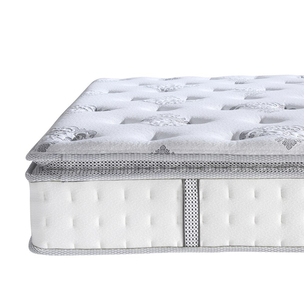 Materasso ibrido Pillowtop Newberry da 12 pollici di Classic Brands - Bianco