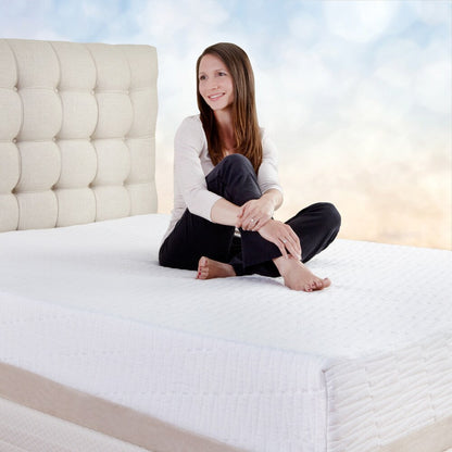 Materasso in lattice King-size Cal da 11 pollici PostureLoft Sienna - Bianco