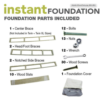 Fondotinta per materasso Somerset da 8 pollici di Classic Brands