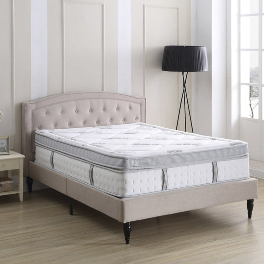 Materasso Classic Brands Summerville Hybrid Eurotop da 14 pollici - Bianco